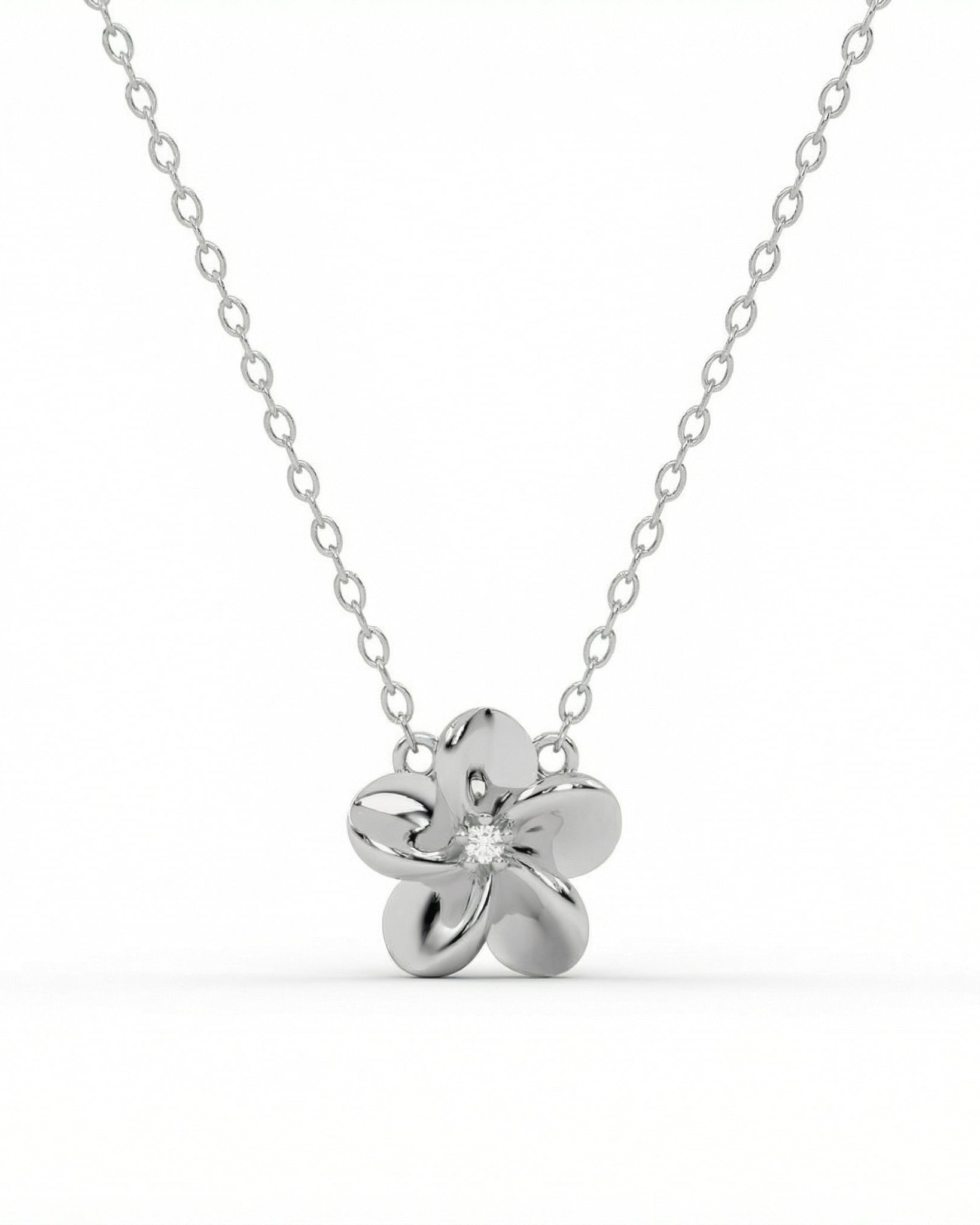Silver Hibiscus Necklace – Studio Juvae