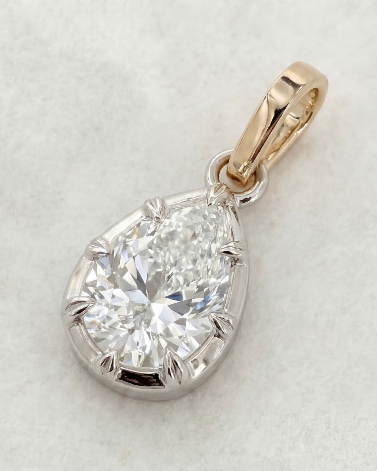 Pear Georgian Pendant