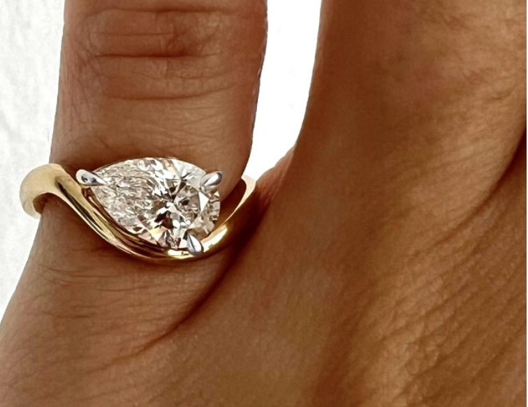 Silver Celeste Pinky Ring