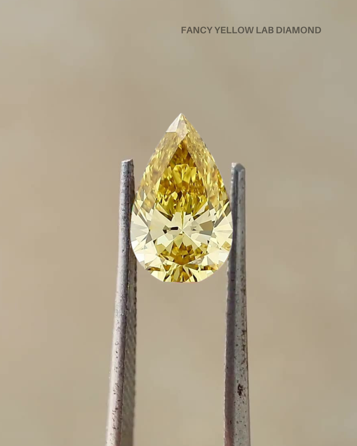 Fancy Yellow Fiore Pinky Ring