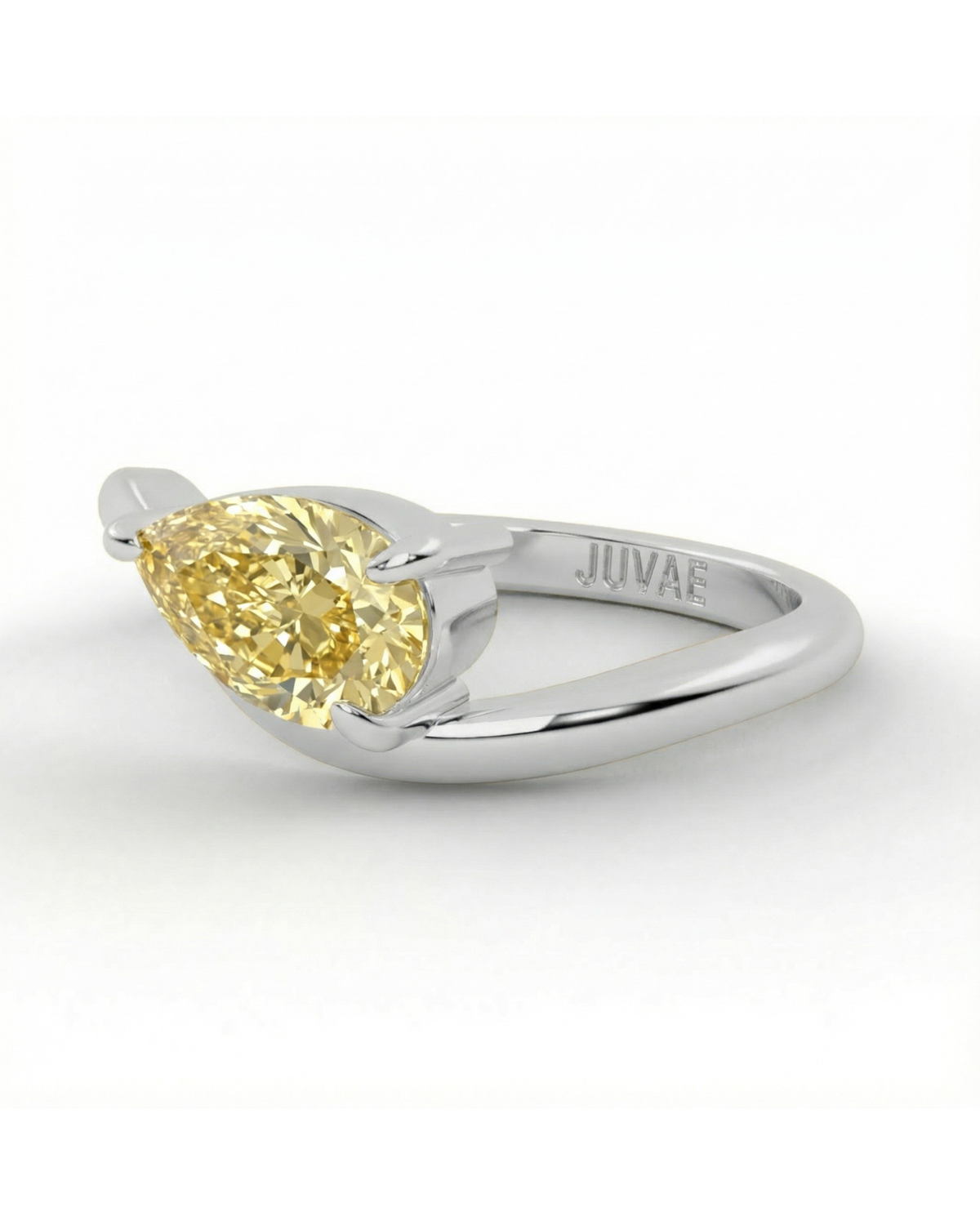 Fancy Yellow Celeste Pinky Ring