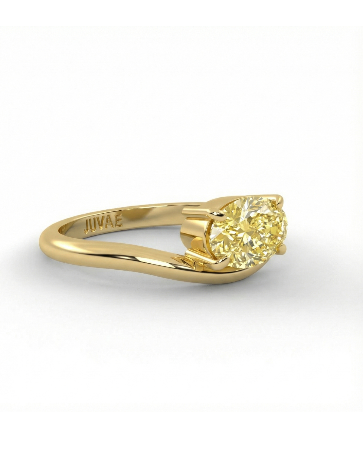 Fancy Yellow Fiore Pinky Ring
