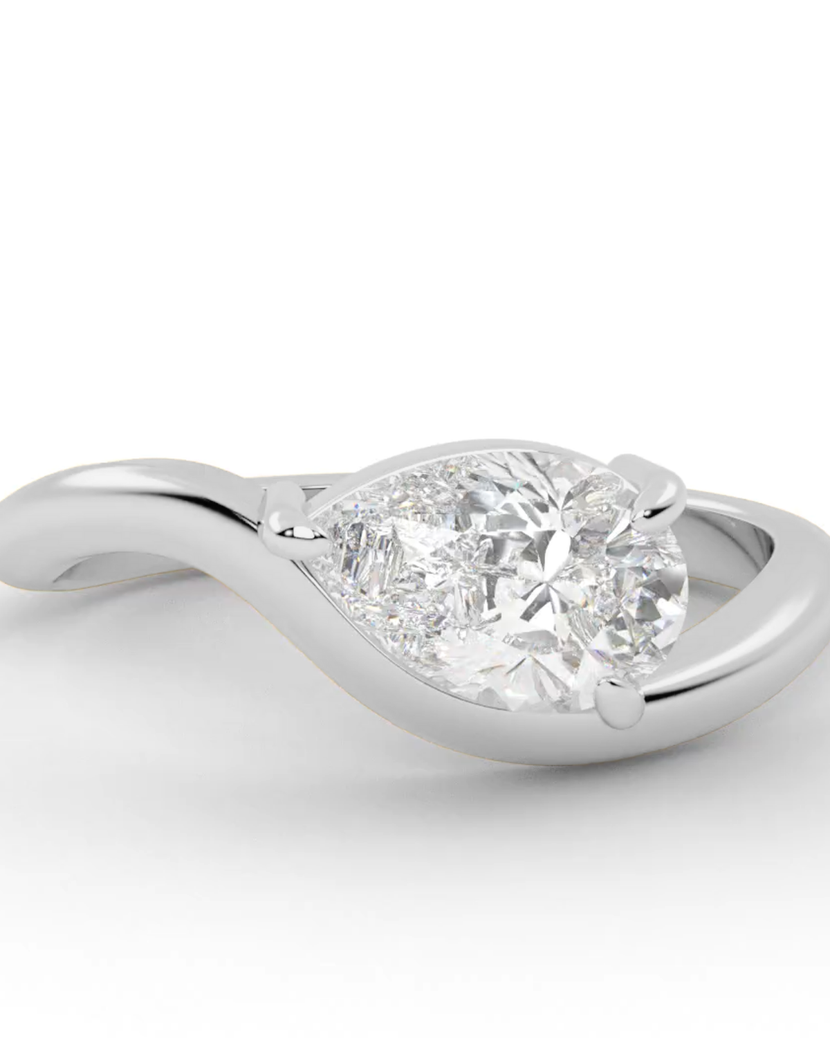 Silver Celeste Pinky Ring