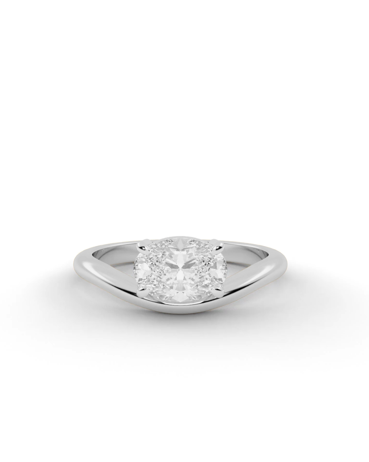 Silver Fiore Pinky Ring