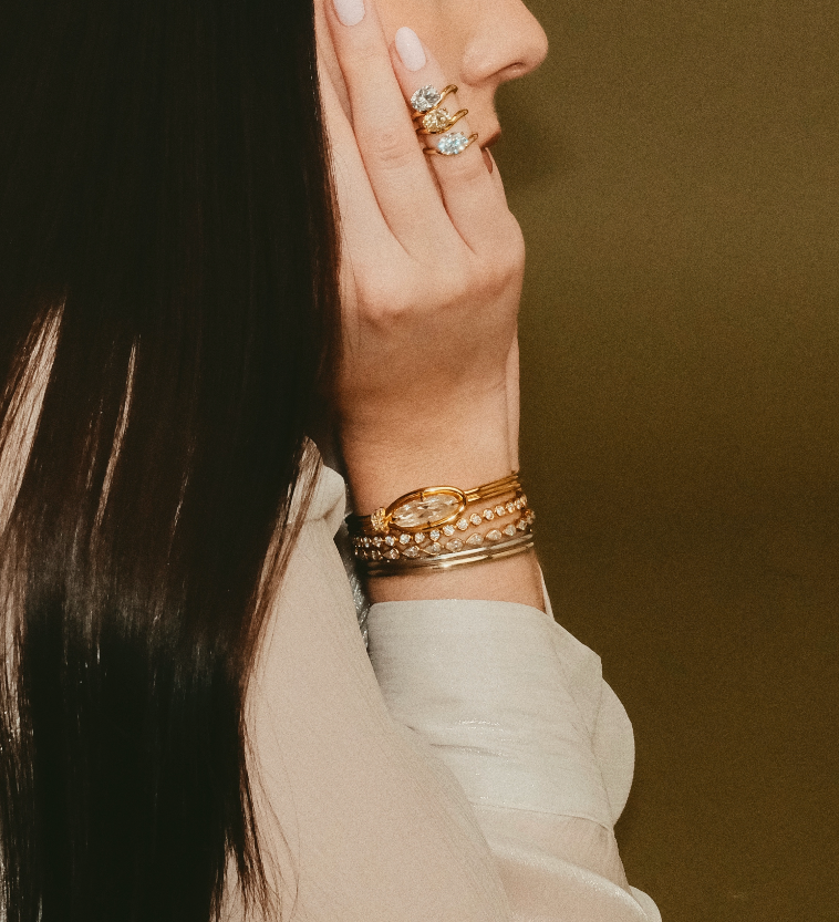 Round Bezel Tennis Bracelet