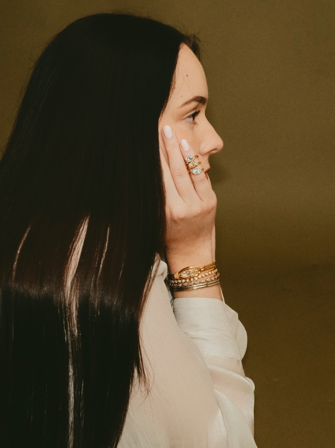 Pear Bezel Tennis Bracelet