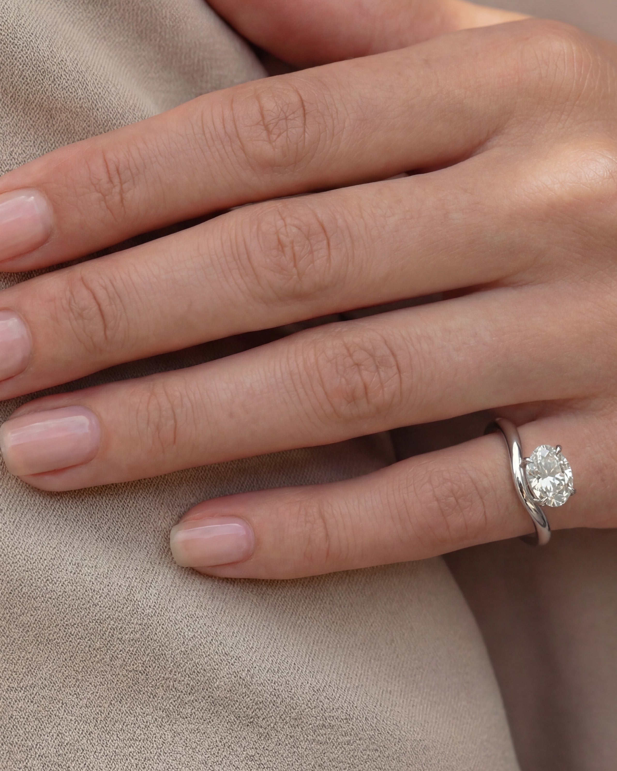 Silver Fiore Pinky Ring